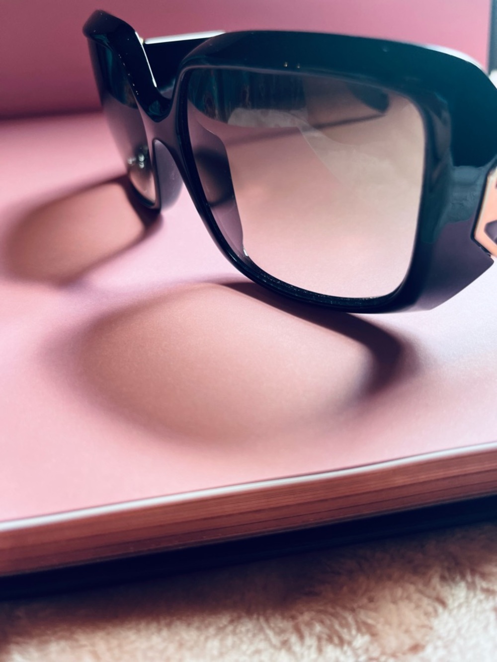 SPY Oversized Black Gradient Lens Women's Sunglasses